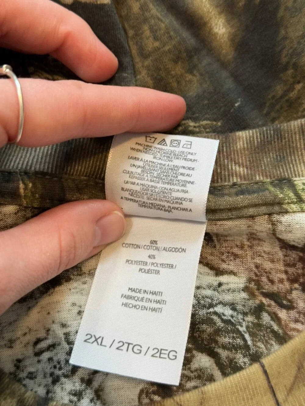 Mossy Oak Break-Up Infinity Long Sleeve Camo Shirt For Men Size 2XL Hunting